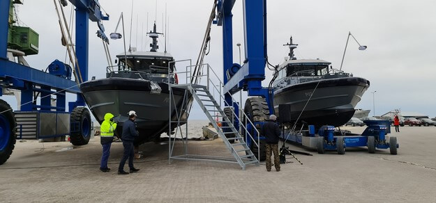 Ceremony Launches Two New, Estonian-Built Force Protection Navy Vessels