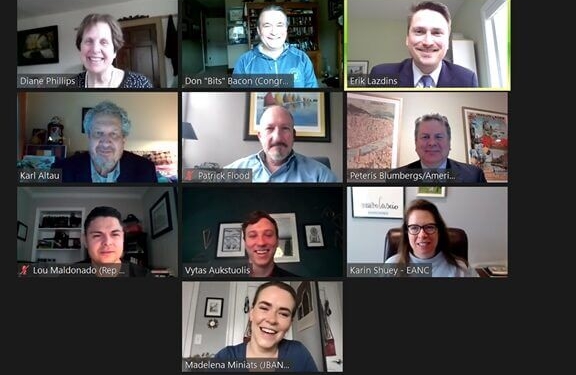 Baltic Americans Converge (Virtually) on Congress