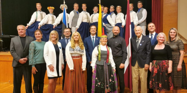 The Baltic Unity Day Was Celebrated at the NJ Latvian Society „Priedaine“