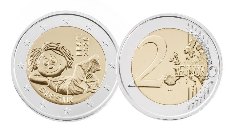 Eesti Pank laseb ringlusse 2eurose Sipsiku-mündi